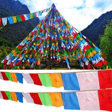 40 Flags in Two Roll Tibetan Buddhist Prayer Flags picture