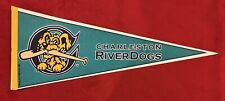 Vintage 29 inch Charleston River Dogs Minor League Baseball Penant Carolina picture