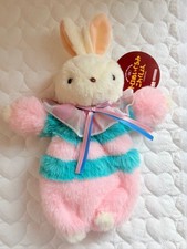 Retro Vintage Pink Bunny Plush Kantai Yoshitoku , Pen Case, Plush Stationery picture