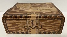 Real California Raisins Cardboard Gift Shipping Box San Joaquin Valley Vtg picture