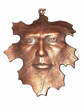 Carson 1996 Spirit Of The Forest Oak Leaf Man Face Copper Tone Wall Art Plaque picture