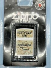 Vintage Operation Iraqi Freedom Camp Baharia Iraq Digital Camo Zippo Lighter NEW picture