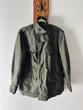 Vintage WWII M-1943 Field Jacket Army Military Coat 1940's USA Olive Green 38R picture