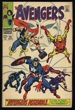 Avengers #58 FN/VF 7.0 2nd Appearance Vision Ultron/Vision Origin Marvel 1968 picture