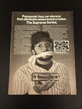 1981 Panasonic Supreme Series Car Stereo Reggie Jackson Print Ad Original NYC NY picture