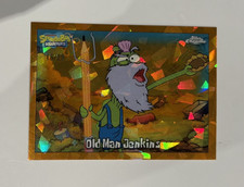 2025 Topps Chrome Sapphire Orange SpongeBob SquarePants #22 Old Man Jenkins /25 picture