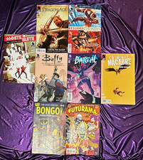 DC Comics-Dark Horse-Bongo Lot of 8 FUTURAMA Bat Girl, Dragon Age, Buffy & more. picture