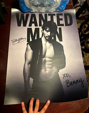 Benson Boone Signed Poster Wanted Man Tour Exclusive w/ Confetti picture