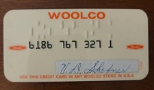 Vintage Woolco Department Store Credit Charge Card picture