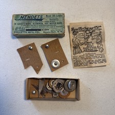 Vintage MENDETS Mend All Leaks Kitchen Cooking Utensils W/Box Collette Mfg Co. picture