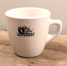 Vintage 1948 White Tower Hamburgers Restaurant Coffee Mug Carr China Grafton WV picture