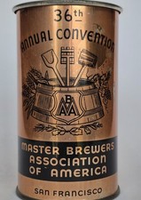 **RARE** 1939 MASTER BREWER'S 36th ANNUAL CONVENTION COPPER MUG SAN FRANCISCO picture