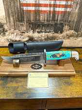 David Yellowhorse 250th Anniversary 1776-2026 Fixed Blade Knife w/ Sheath picture