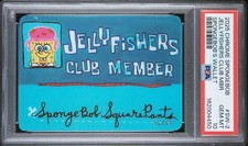 2025 Topps Chrome SpongeBob SW-2 Jellyfishers Club Members License PSA 10 56/99 picture