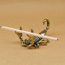 Scorpion Pen Holder Brass Antique Style Animal Desk Ornament Office/home picture