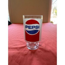 Vintage 1970s Pepsi Pepsi-Cola Jumbo 32oz Pedestal Glass 7