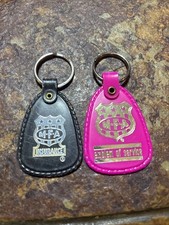 2 Vtg MFA Insurance Key Chain Ring Fob Collectible Advertising Novelty Souvenir picture