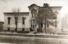 c1915 County Jail LaGrange Indiana RPPC Photo Postcard COPY picture