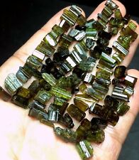 100ct 80-100PCS+ Clear Tourmaline—GREEN Tourmaline Crystal Rough gem Rock  i849 picture