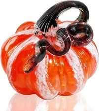Gorgeous Hand Blown Glass Pumpkin - Perfect for Thanksgiving and Halloween picture