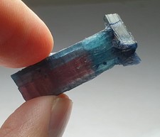 Top Quailty Double Terminated Bi-Colour Watermelon Tourmaline Crystal Specimen. picture