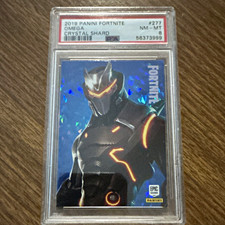 Panini 2019 Fortnite Brazil Omega Crystal Shard #277 Hologram PSA 8 picture
