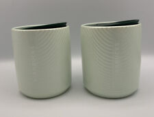 Starbucks Wavy Ribbed Ceramic Tumbler 12oz Set Of 2 Pistachio Mint Green New picture