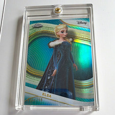 2025 Topps Chrome Disney Frozen Elsa #111 Hologram Serial Numbered 056/299 picture
