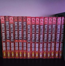 Battle Royale Manga Complete Set Vol 1 - Vol 15 TokyoPop English OOP picture