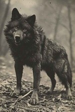 Black Wolf Wildlife Gothic 4x6 Photo picture