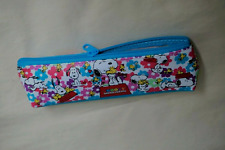 New Authentic Japan Peanuts Snoopy & Woodstock Flowers Zipper Pen Case Pouch 7