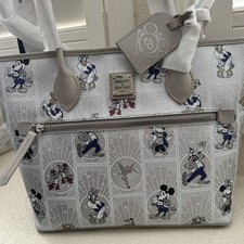 100th Anniversary Disney Dooney And Burke Platinum Tote RARE NWT Hard To Find picture