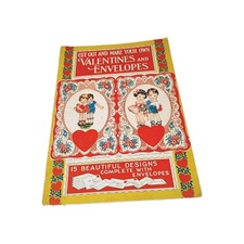 Vintage Unused 1920s Valentines Envelopes Book To Cut Out & Make Up 15 Designs picture