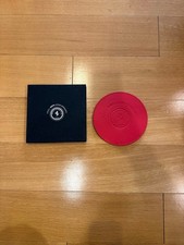 Ferrari 10th Anniversary Leather Coaster with Ferrari Owners Club Japan Logo Red picture