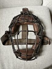 Antique 1920s James W. Brine Co. Athletic Supplies Boston Baseball Catchers Mask picture