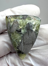 RARE ( 82 ct.) Polished Green Wavellite Cabochon from Avant, Arkansas picture