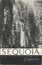 Official 1939 SEQUOIA NATIONAL PARK Guide Book Maps Trails Photos Sherman Tree picture