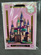 Disney Limited Release Aurora Sleeping Beauty Castle Series 6/10 Pin In Hand picture