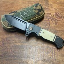 AdV Andre de Villiers Harpoon F17 2018  M390 Folding Knife W/Camo Case picture