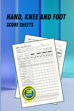 Hand Knee and Foot Score Sheets: Multiple Game Pages and a Quick Scoring picture
