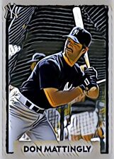 Don Mattingly Custom Art Baseball Card 