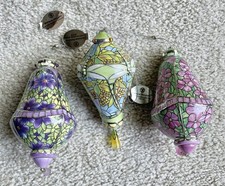 5. THREE Bradford Editions Louis Tiffany Heirloom Porcelain Ornaments Dragonfly picture