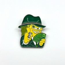 SpongeBob Vintage Gangster Hat Pin Green Suit Rhinestone picture