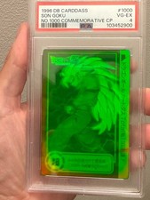 Dragon Ball Z Son Goku SSJ3 1996 Carddass No.1000 Commemorative 3D Holo PSA 4 picture
