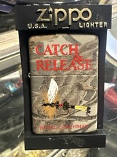 Zippo Fly Fishing Hook Catch & Release Royal Coachman. ( Q ) picture