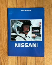 1984 Nissan Racing -Paul Newman | Press Release | w/ (3) B & W Photos | Original picture
