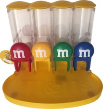 M&M's World Four Tube Yellow Candy Dispenser New with Tags picture