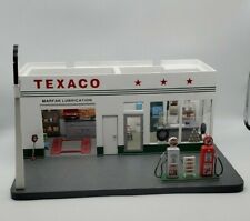 Vintage Danbury Mint Texaco Gas Station Display Authentic & Detailed Diorama picture