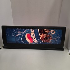 Pepsi Cola Advertising Sign Light-Up 2 Sided Display Cooler Refrigerator, 24 In. picture