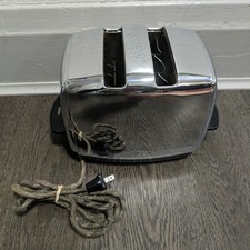 Vintage 1950's Sunbeam Toaster T-20b Radiant Control Chrome Art Deco Tested picture
